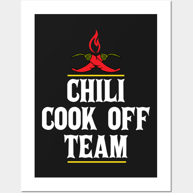 Chili Cook Off Team Member Wall Art by HotHibiscus